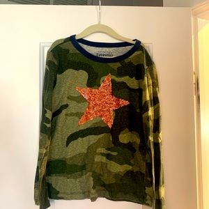 * SOLD * Crewcuts LS sequin t shirt